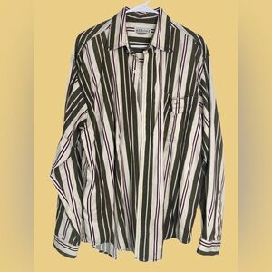 Vintage Merona Striped Button Down